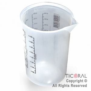 JARRA MEDIDORA 1000 CC. 1 LITRO DIAMETRO 12CM ALTO 14.5CM